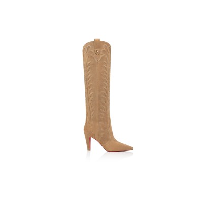 CHRISTIAN LOUBOUTIN SANTIA BOTTA85 MM BOOTS VEAU VELOURS LIONNE WOMEN 3240899F486